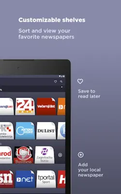 Croatian Newspapers android App screenshot 1